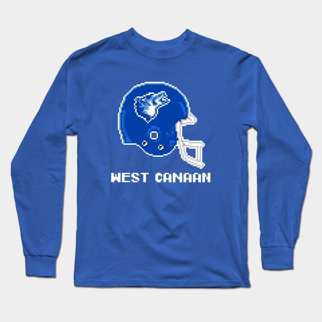 West Canaan Coyotes Pixel Long Sleeve T-Shirt by rokrjon